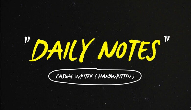 Daily Notes Font
