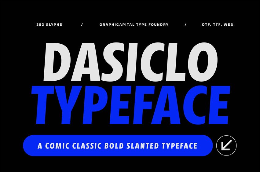 Dasiclo Typeface Font