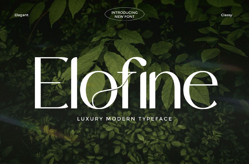 Elofine Font