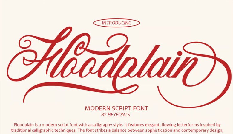 Floodplain Font