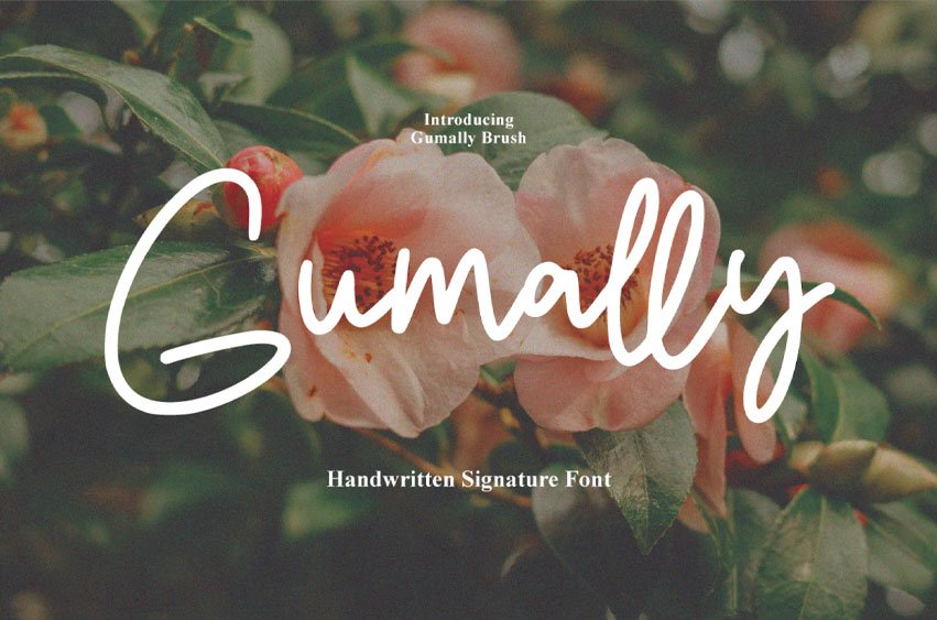 Gumally Signature Font