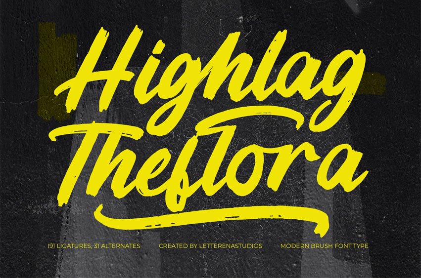 Highlag Theflora Font