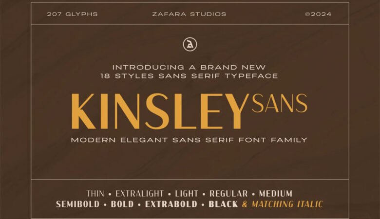 Kinsley Sans Font