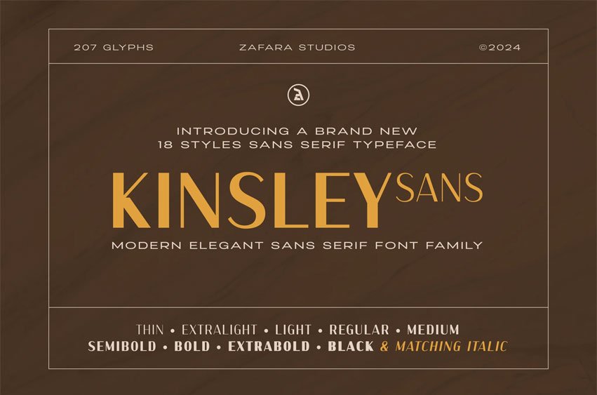 Kinsley Sans Font