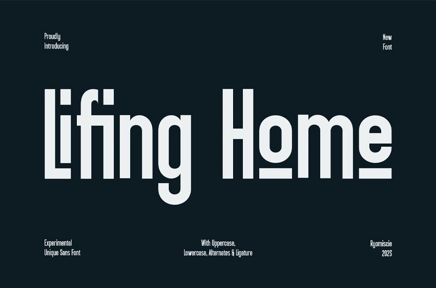 Lifing Home Font