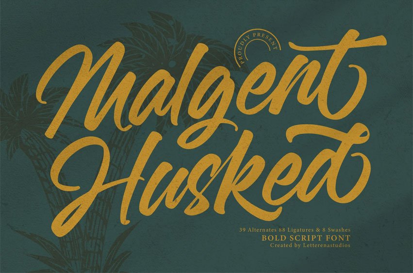 Malgent Husked Font