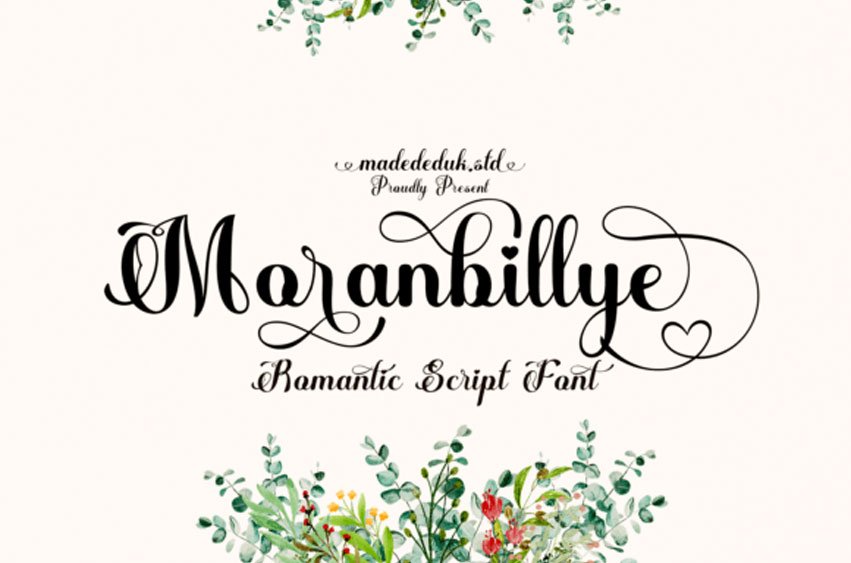 Moranbillye Script Font