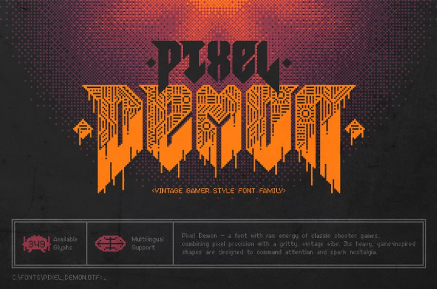 Pixel Demon Font