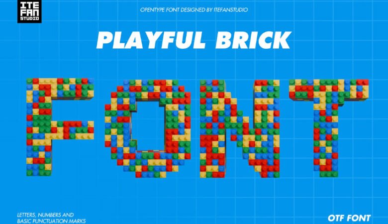 Playful Brick Font