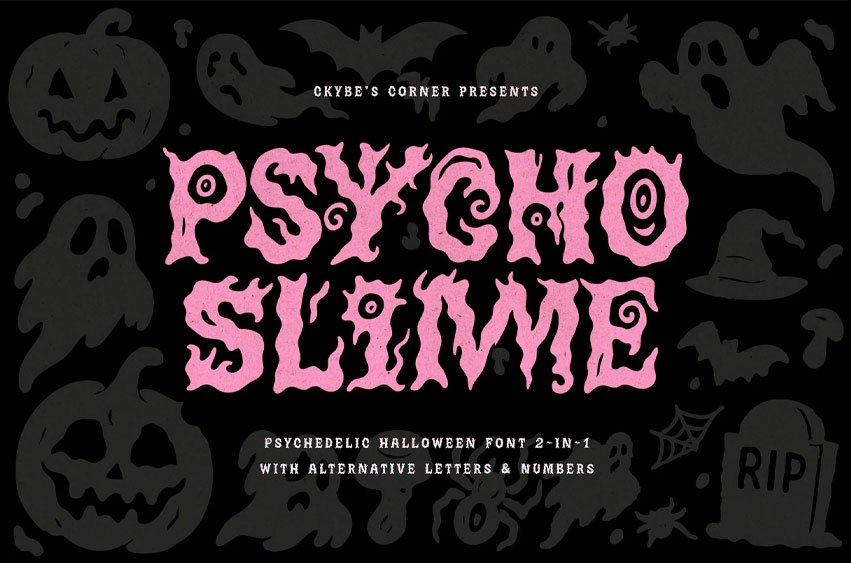 Psycho Slime Font