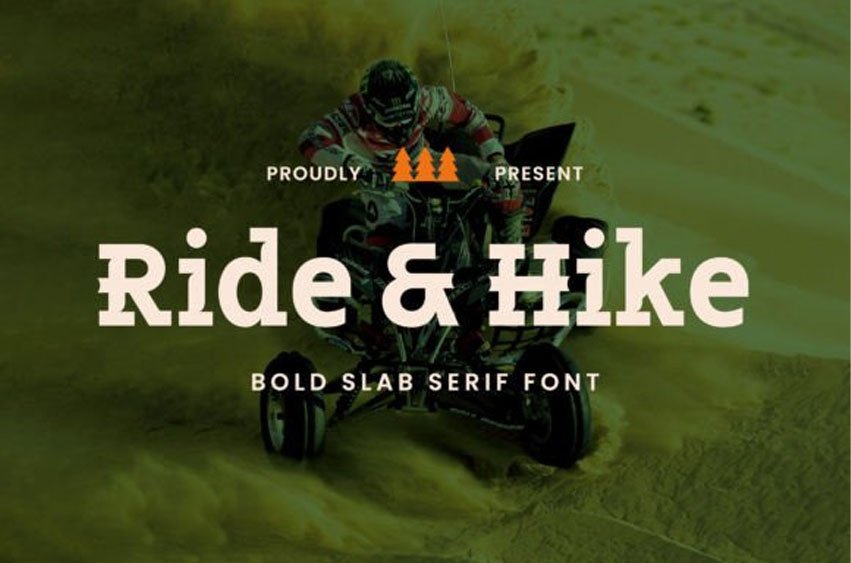 Ride & Hike Font