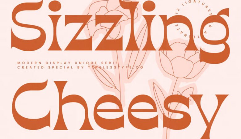 Sizzling Cheesy Font