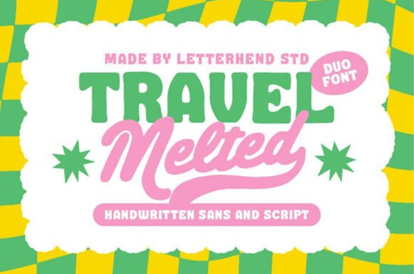 Travel Melted Font