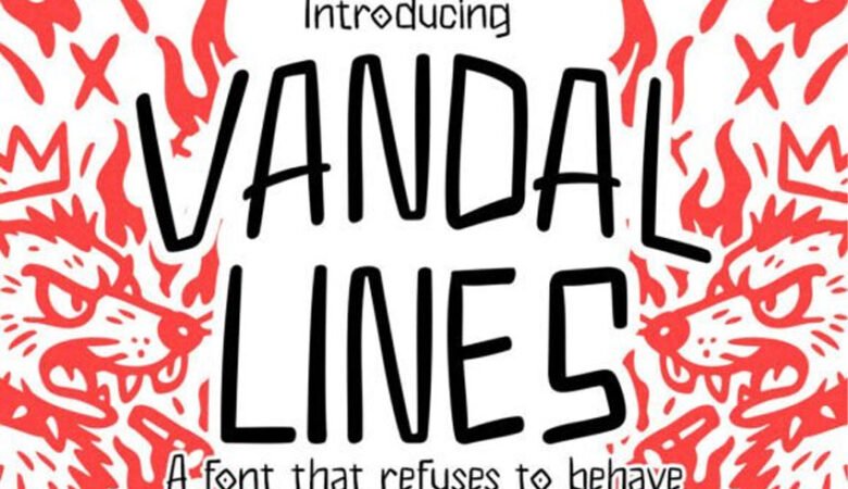 Vandal Lines Pua Font