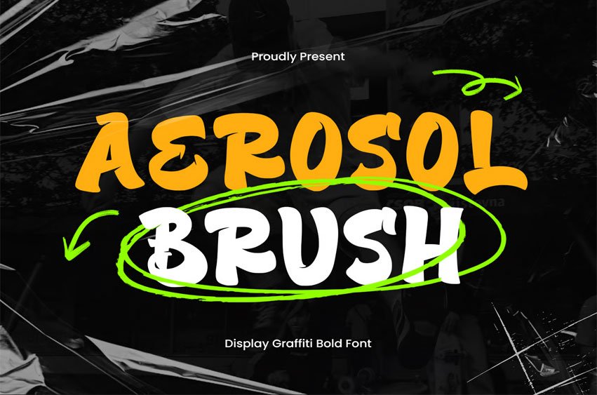 Aerosol Brush Font