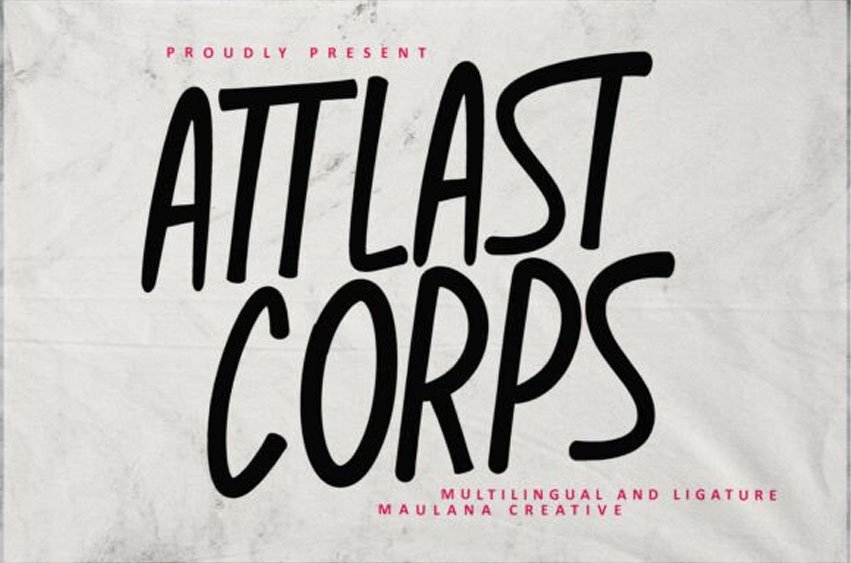 Attlast Corps Font