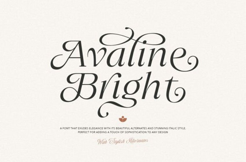 Avaline Bright Font