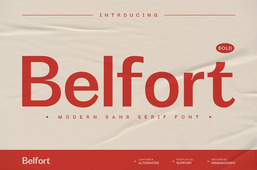 Belfort Bold Font