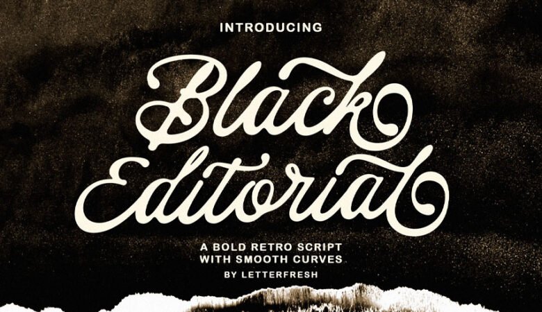 Black Editorial Font