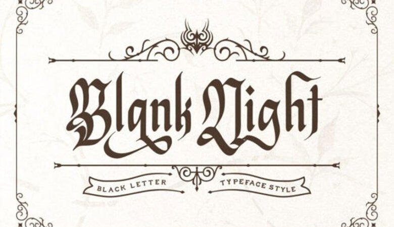 Blank Night Font