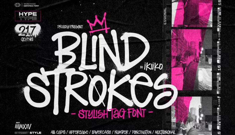 Blind Strokes Font