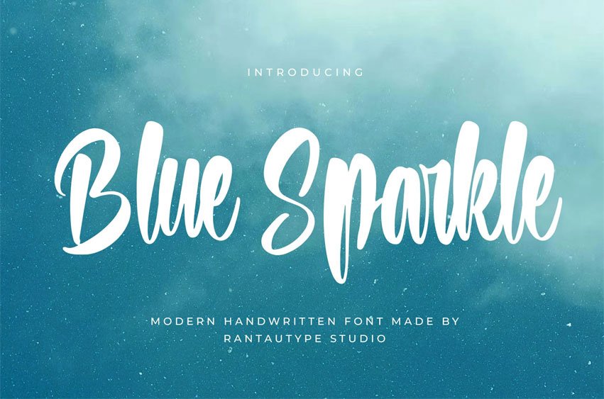 Blue Sparkle Font
