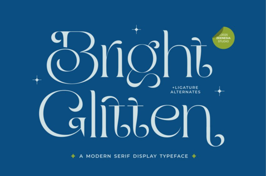 Bright Glitten Font