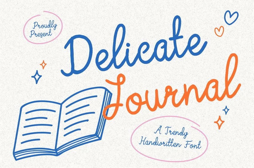 Delicate Journal Font