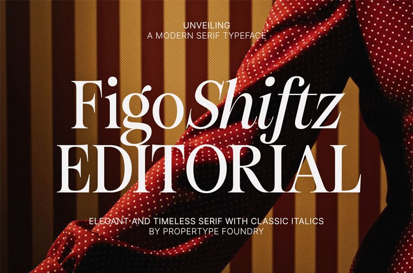 Figo Shiftz Editorial Font