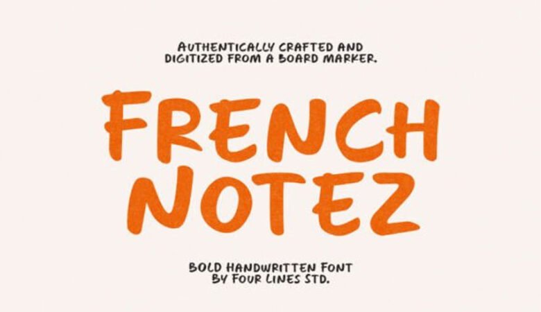 French Notez Font