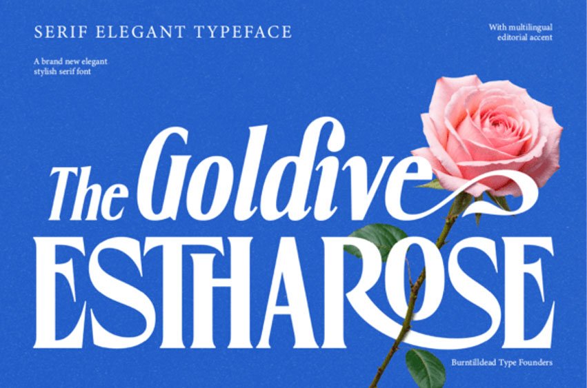 Goldive Estharose Font