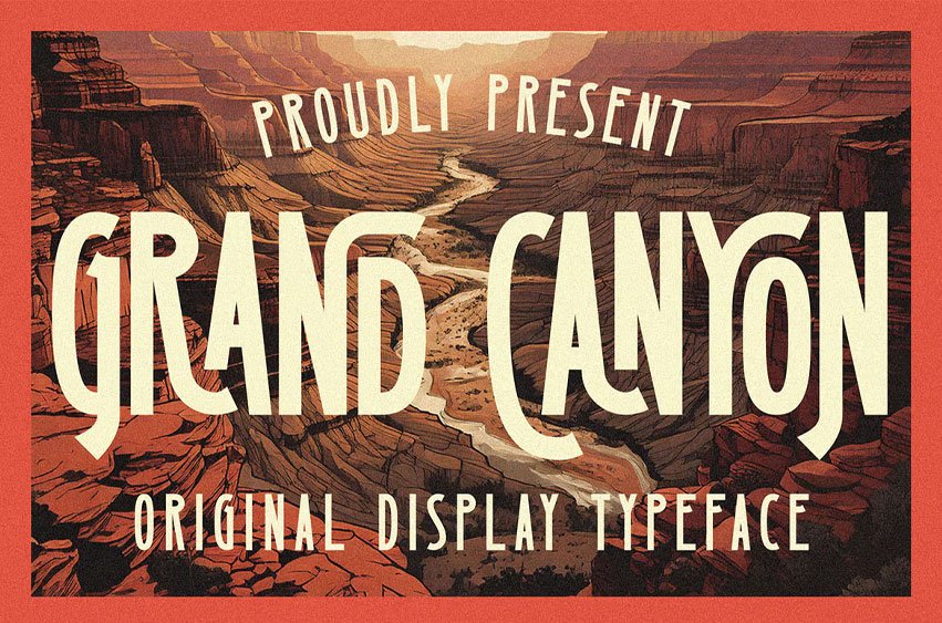 Grand Canyon Font