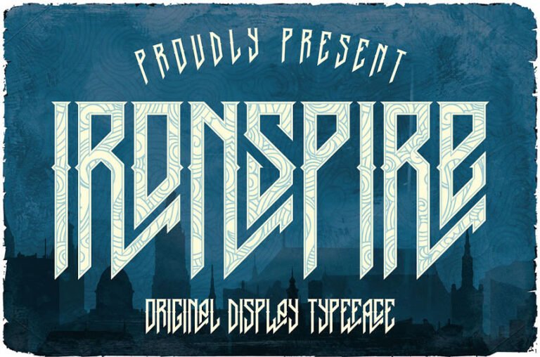 Blogfonts Iron Robe Ironspire Font - FreeDaFonts