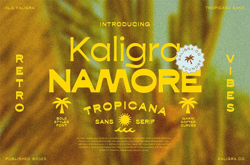 Kaligra Tropicana Font