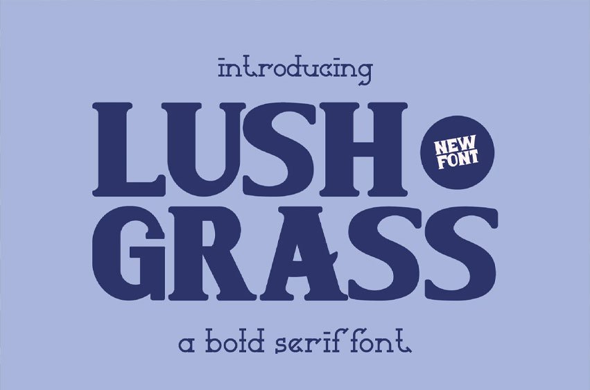 LushGrass Font