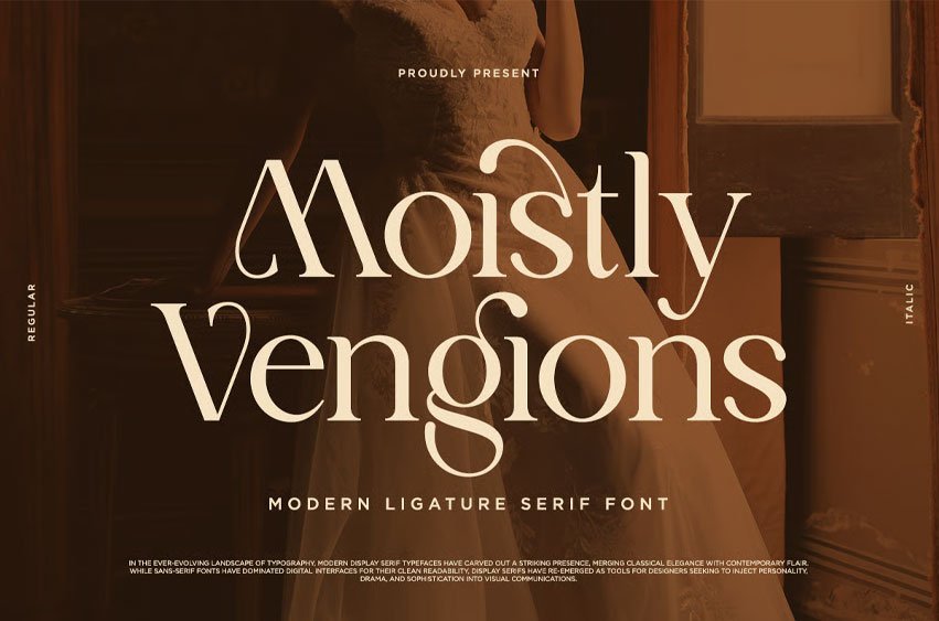 Moistly Vengions Font