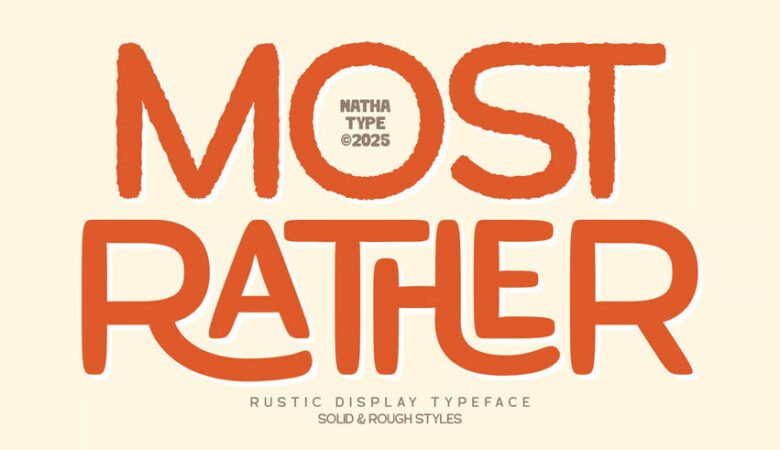 Most Rather Font