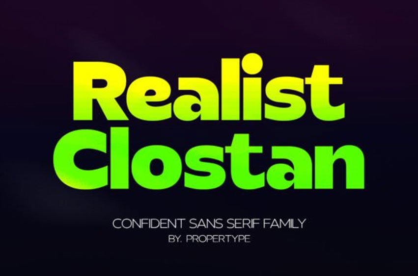 Realist Clostan Font