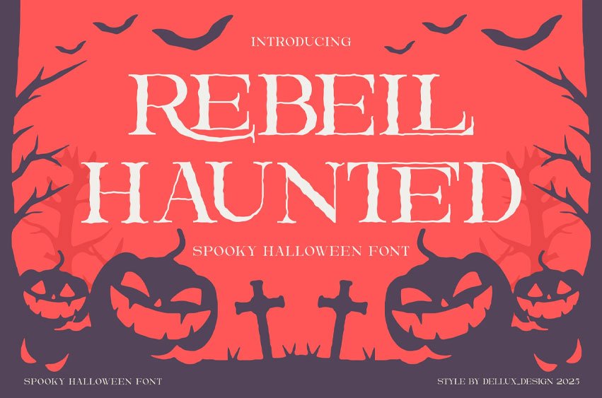 Rebell Haunted Font