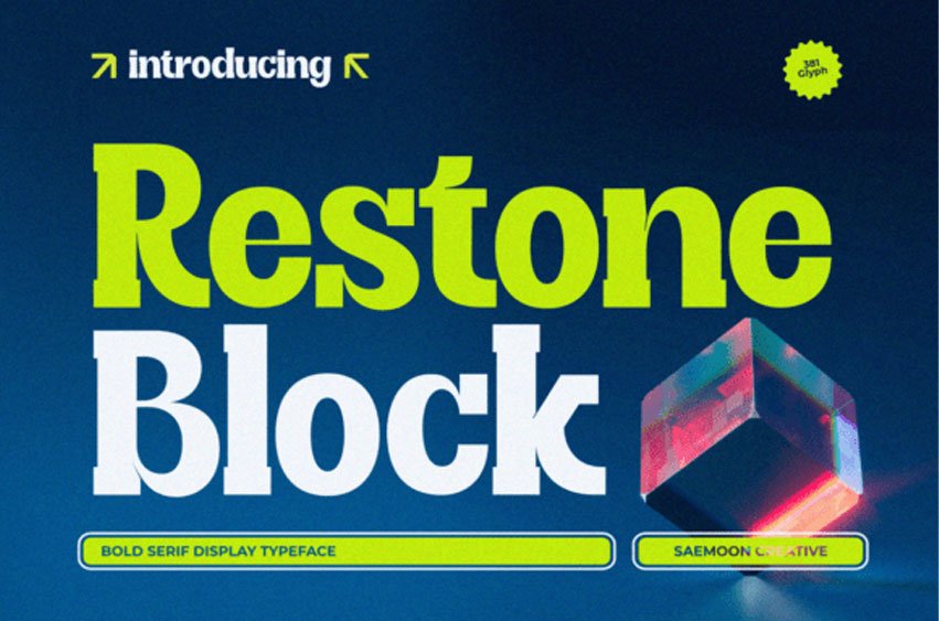 Restone Block Font