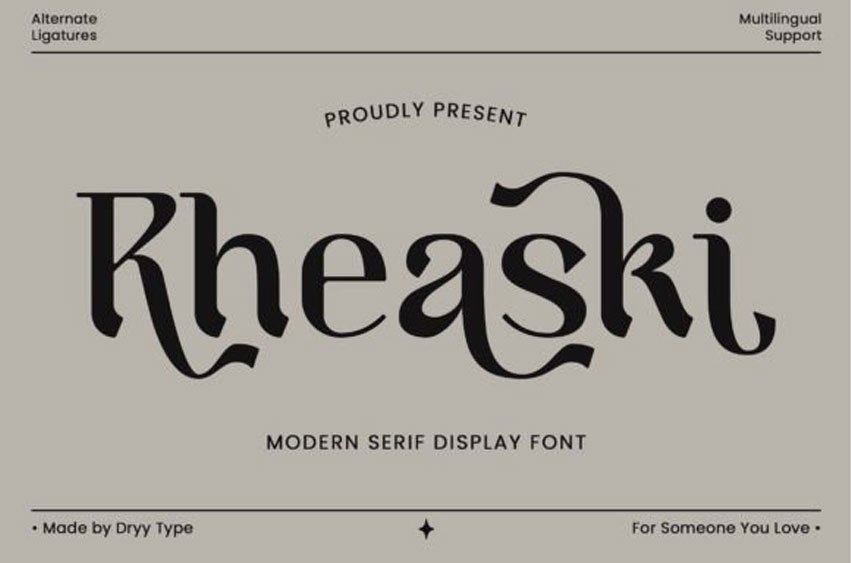 Rheaski Font