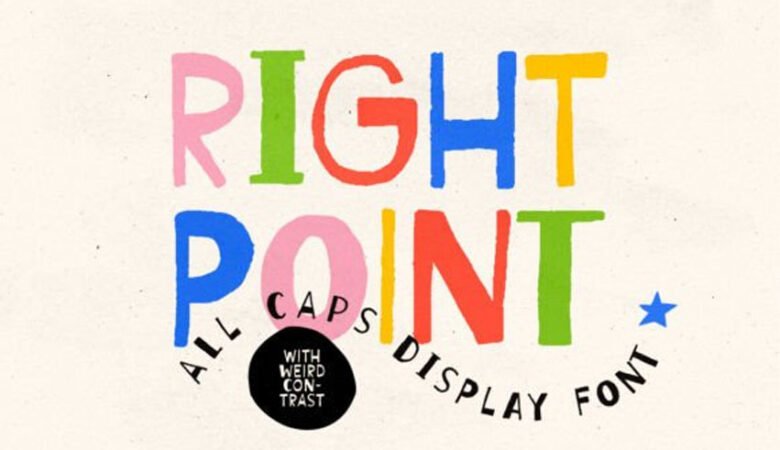 Right Point Font