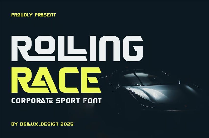 Rolling Race Font