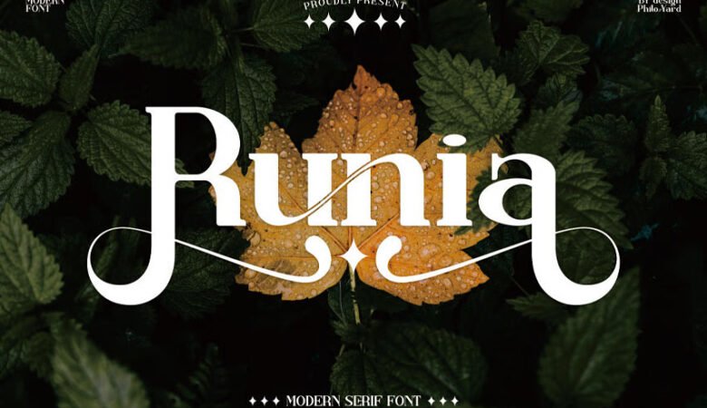 Runia Modern Font