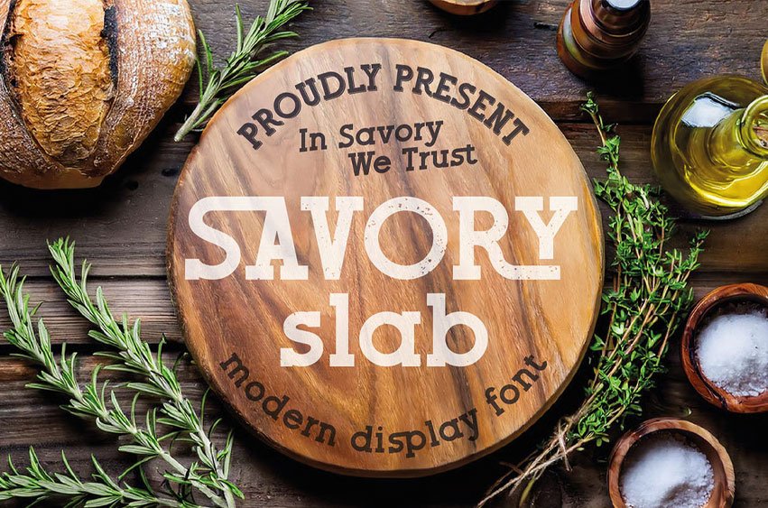 Savory Slab Font