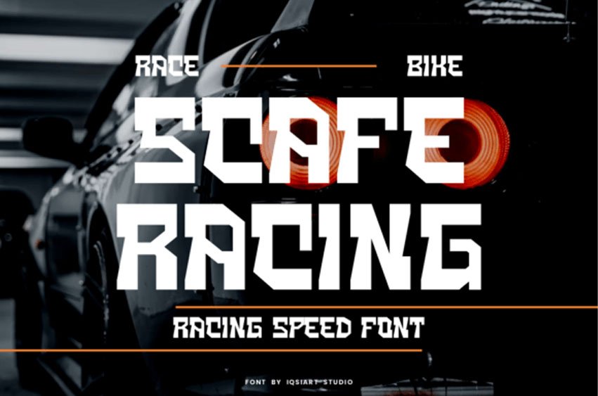 Scafe Racing Font