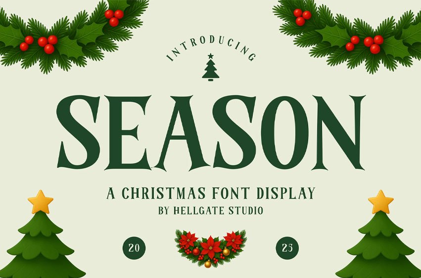 Seasons Christmas Font