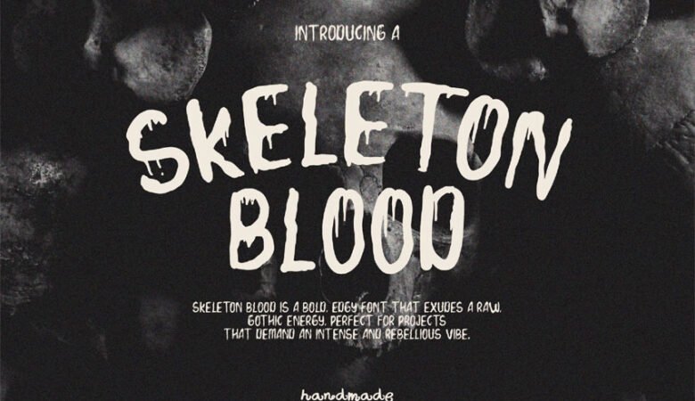 Skeleton Blood Font