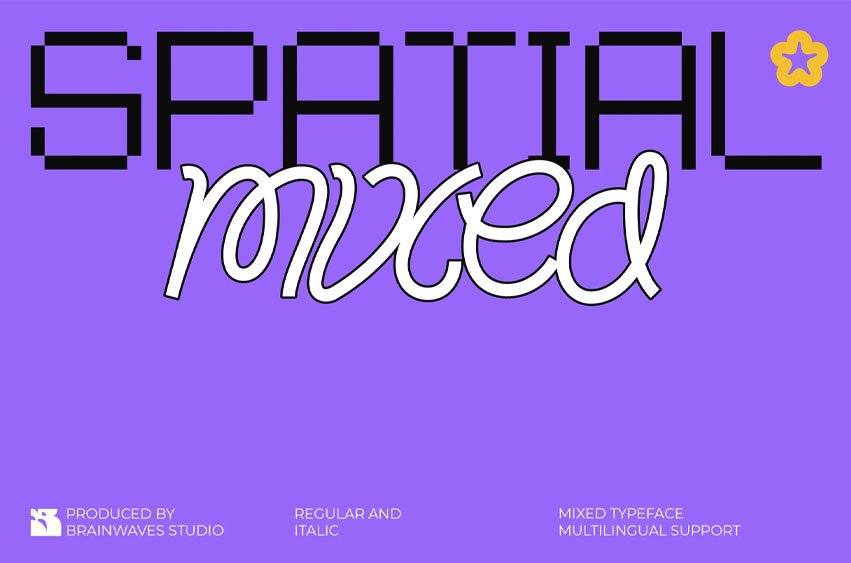 Spatial Mixed Font