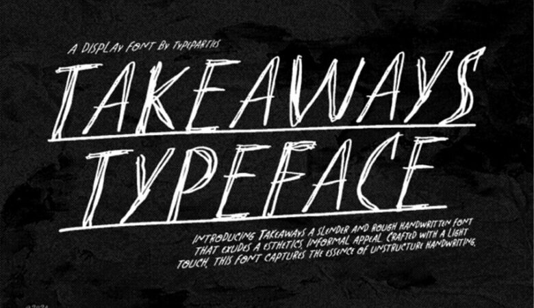 Takeaways Font